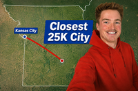 Closest 25K+ City Random Location Challenge