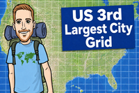 US 3rd Largest City Grid