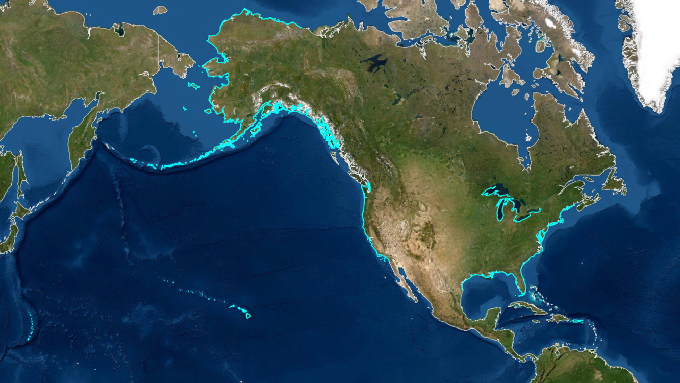 United States coastline