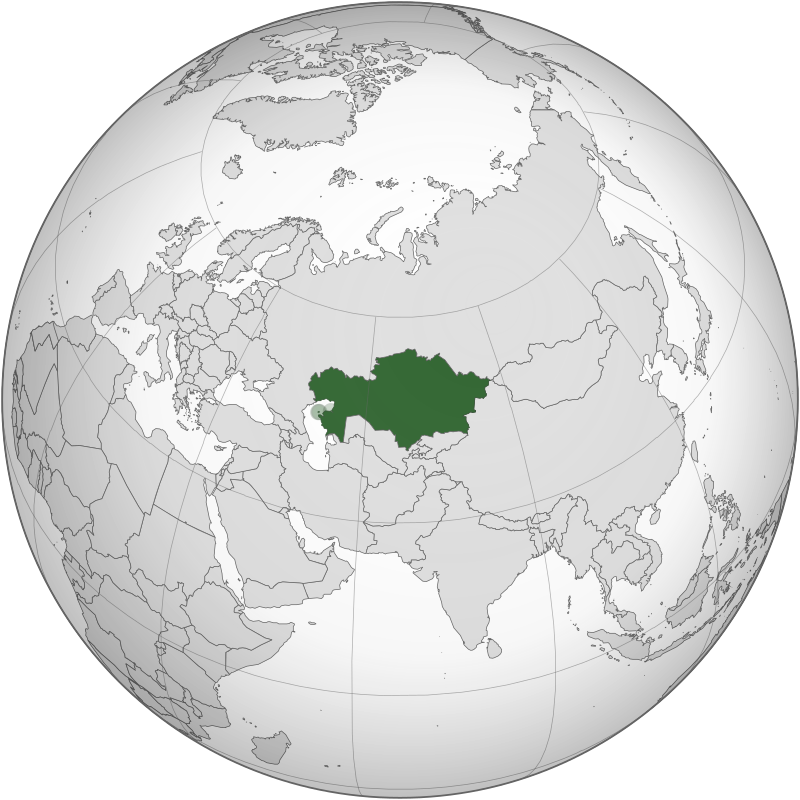 Map of Kazakhstan