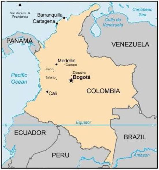 Colombia on the Equator