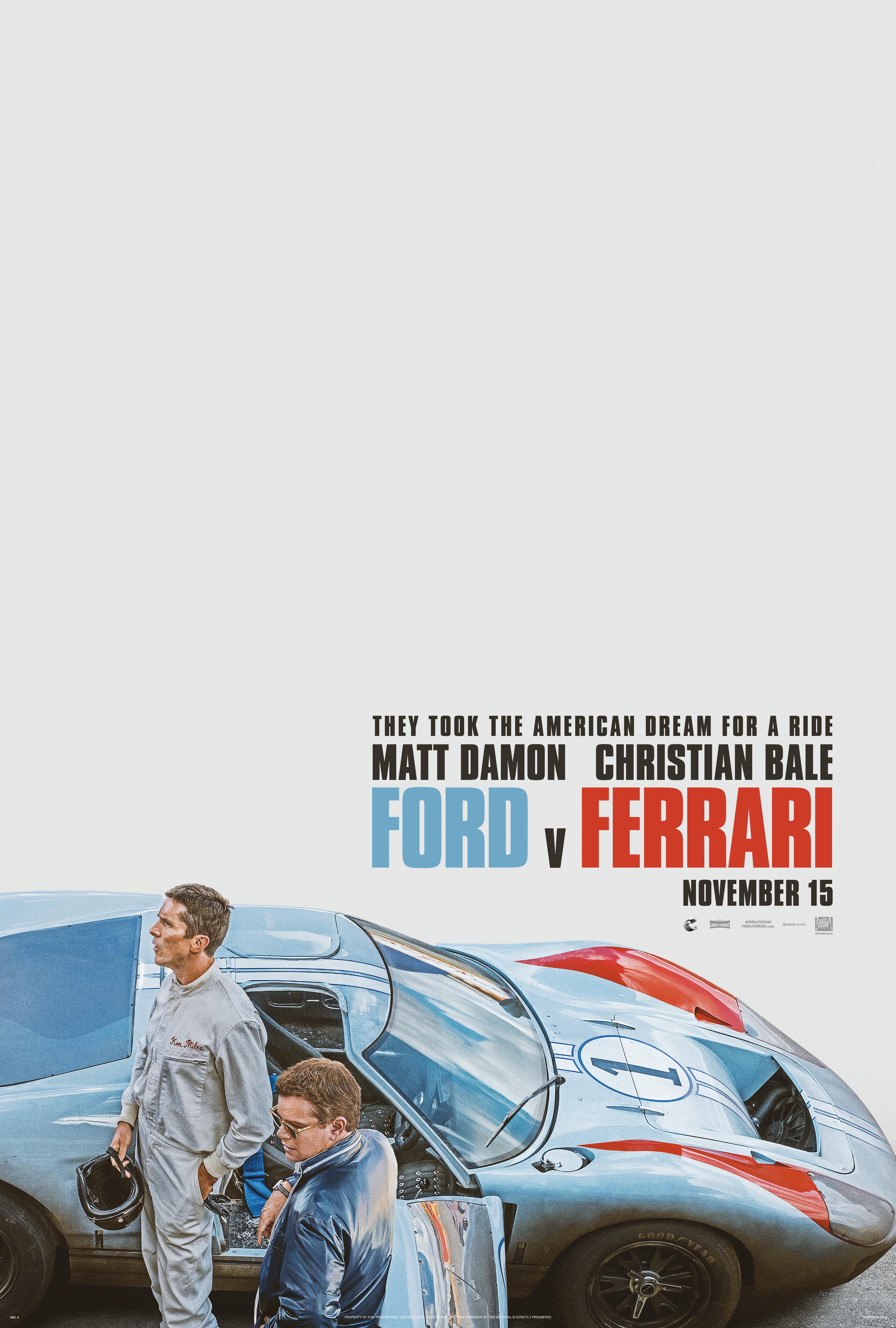 Ford v Ferrari movie poster